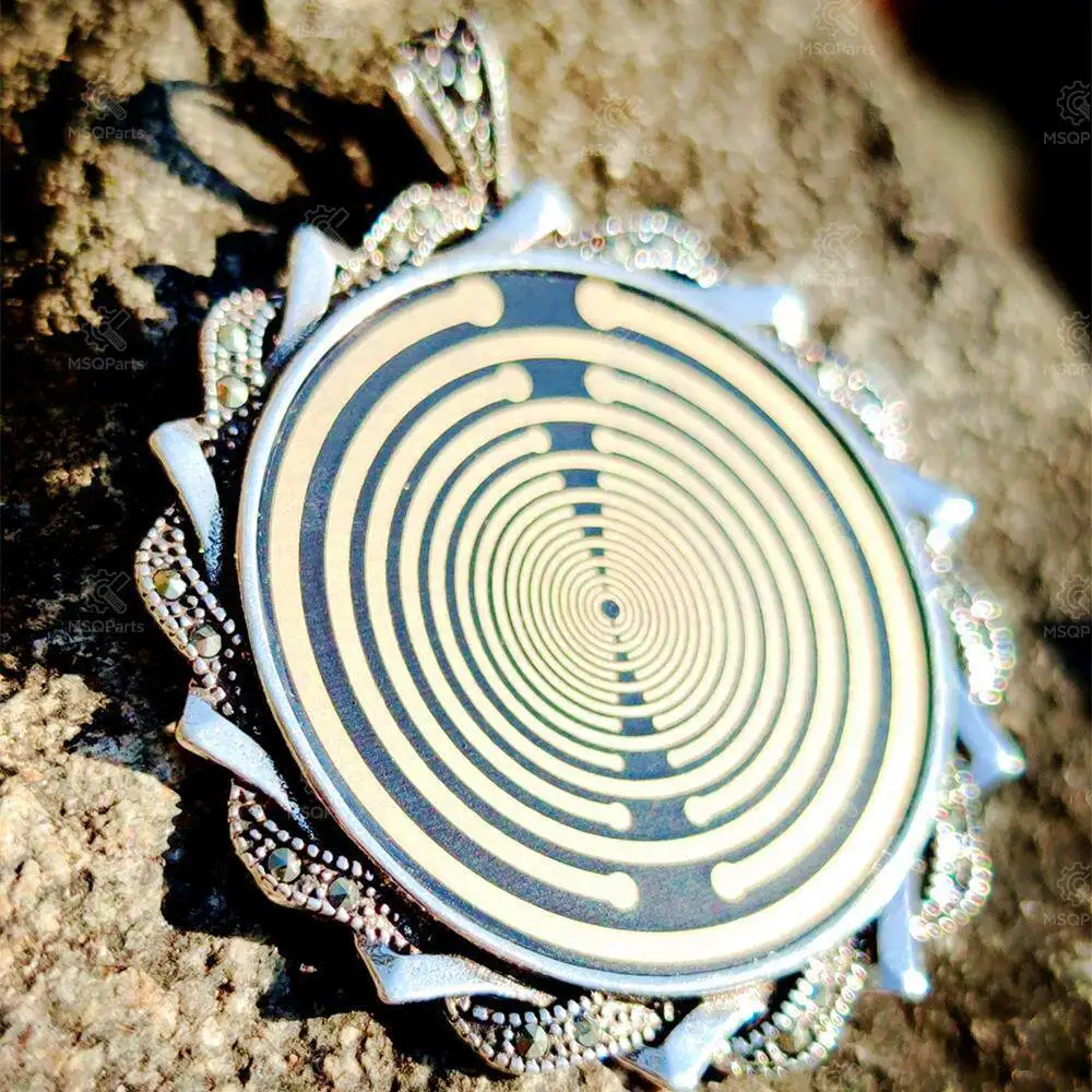 

MWO Polarized Disc Necklace, Multi-Frequency Wave Oscillator Magnetic Field Electromagnetic Energy Protection Pendant