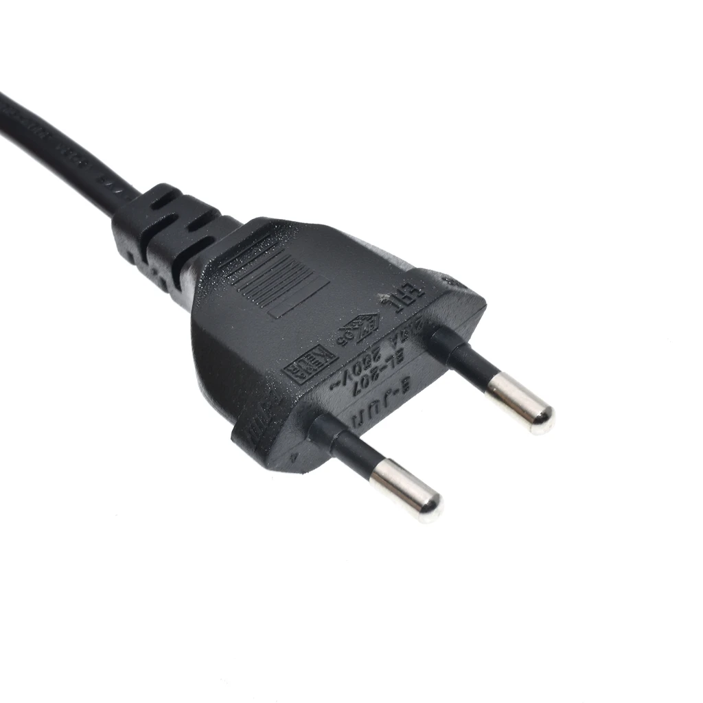EU Schuko CEE7/16 to IEC C7(Figure 8) Right Angle-Down Angle AC Power Cord, Upward Downward Angled Figure 8(C7) Replacement Cord