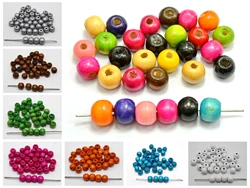200 Round Wood Beads 10mm(3/8