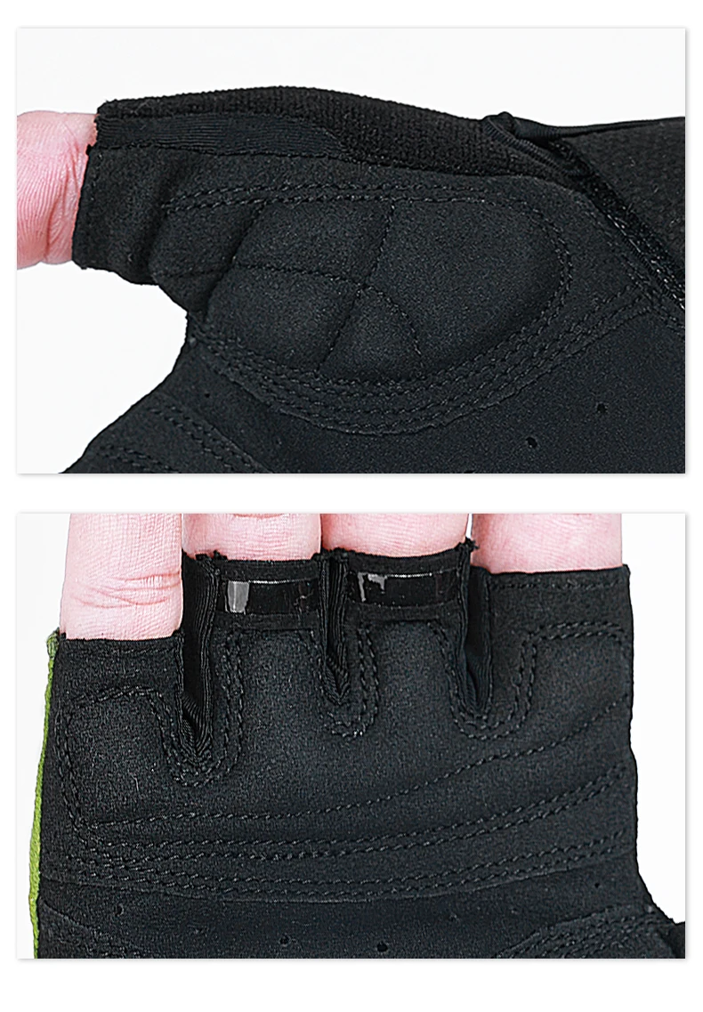INBIKE Halbfinger-MTB-Handschuhe, Sommer, atmungsaktiv, stoßdämpfend, Fahrradhandschuhe für Männer und Frauen, Rennrad, Fahrradfahren, Handflächenschutz, Mountainbike-Sportzubehör – Detail 11
