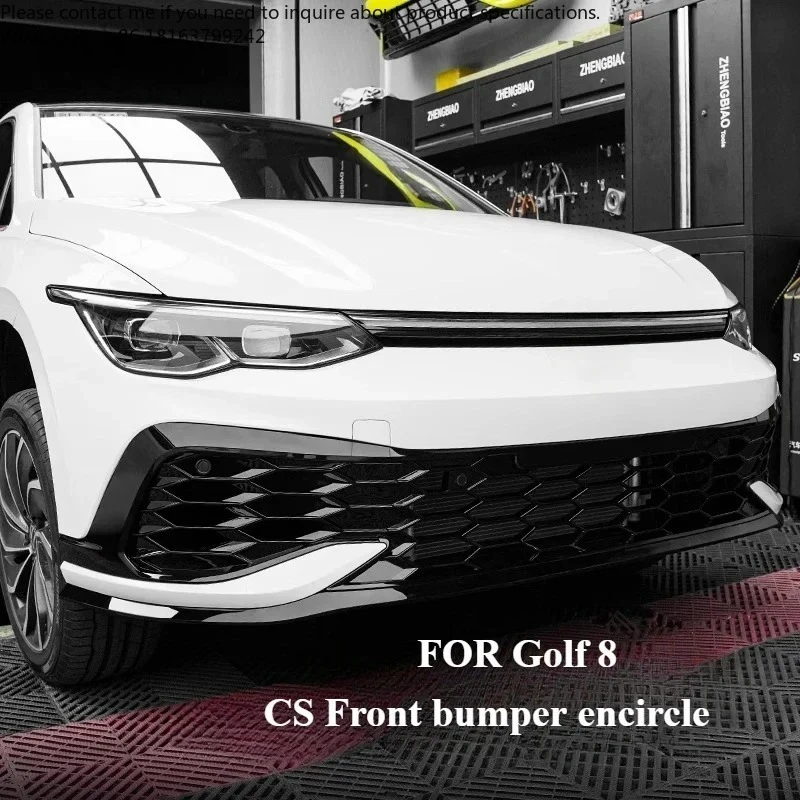 

FOR Volkswagen Golf 8 MK8 Clubsport front bumper grating Gloss black modification