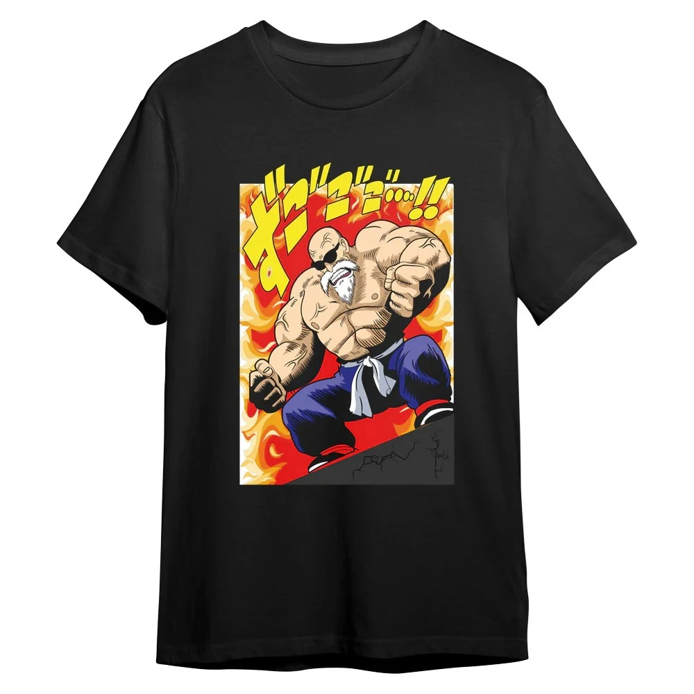 Dragon Ball Master Roshi Kame Sennin Japanese Anime Printing T-shirt Men's Clothing Women's T-shirt 2026 Summer Cotton T Shirt