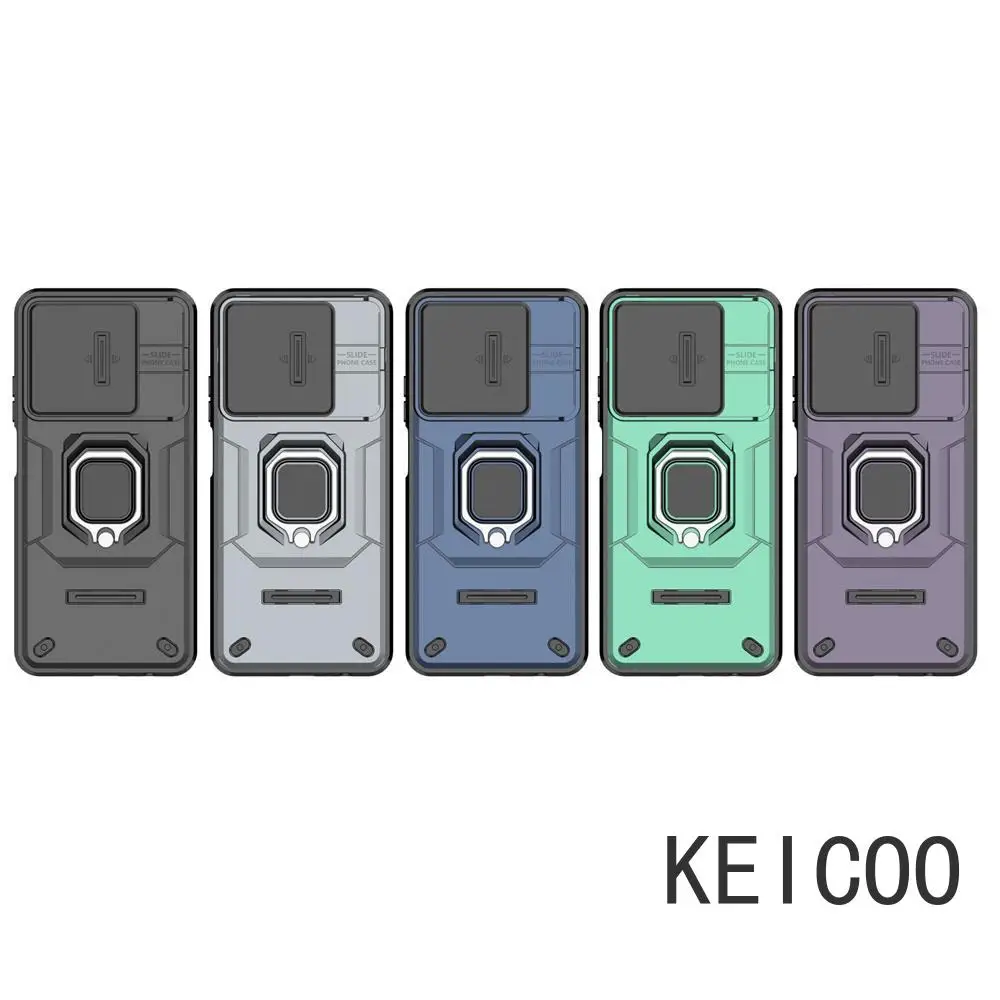 For Oppo A2 K11 K12 F25 A79 Reno 11A 11F Realme 12 C63 C65 C67 Pro Plus 4G Car Bracket Ring Buckle Anti-fall Airbag Phone Cover