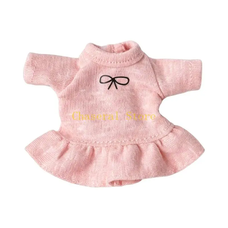 E7CE 1/6 Scale Doll Dress Outfit Soft Fabric Clothing for Doll Display Styling and Photo Use with Bowknot Detail Design