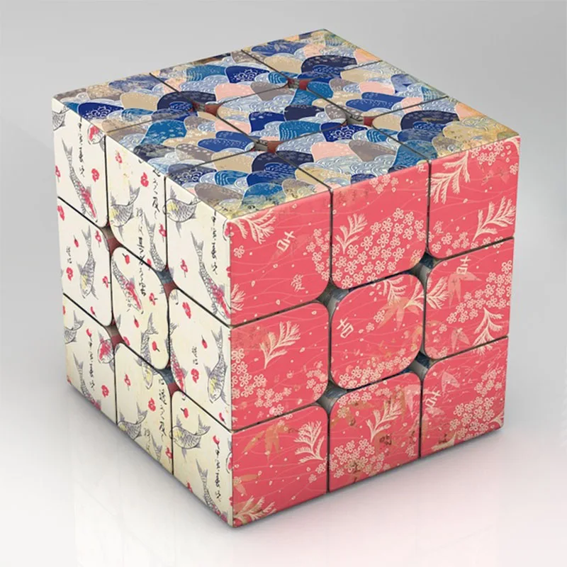 ลูกบาศก์มหัศจรรย์3x3x3ลูกบาศก์ลายคลื่นย้อนยุคของขวัญสำหรับเด็กของเล่นเพื่อการศึกษา