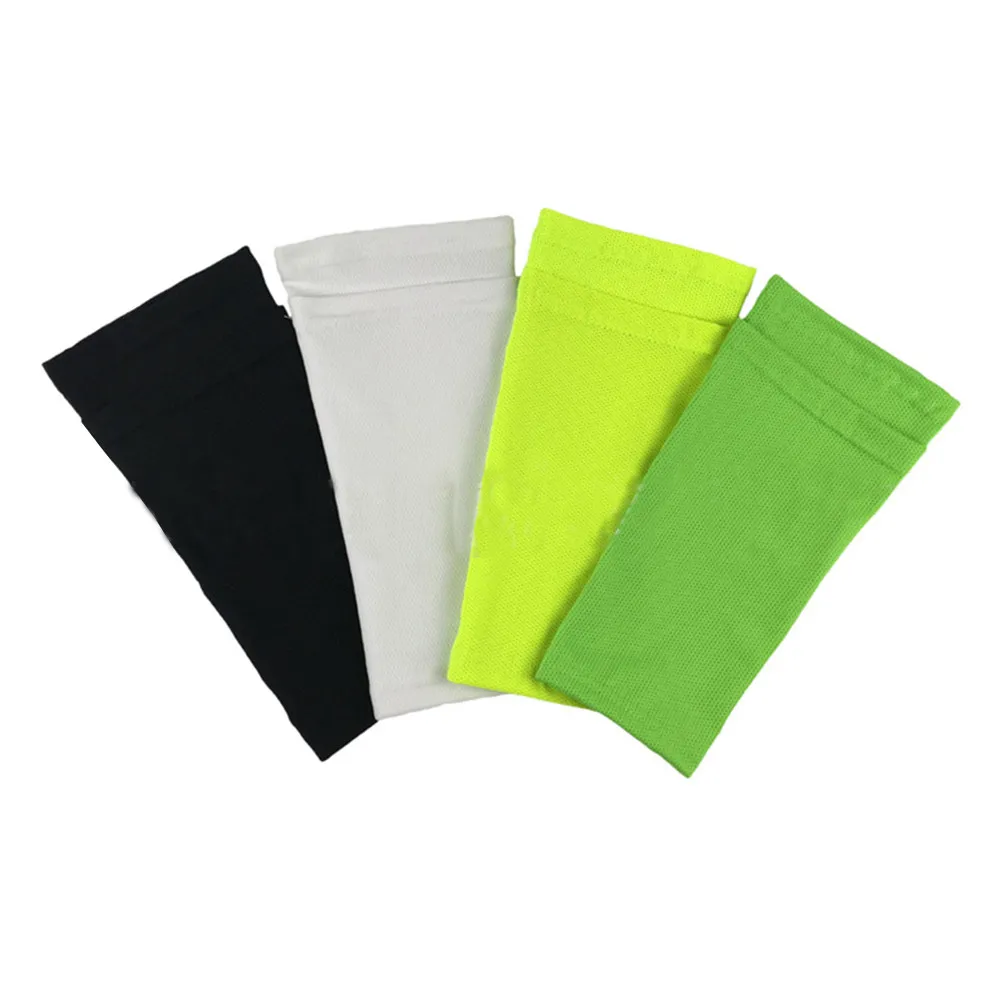 1Pair Calf Compression Sleeves Black Size Thin Stretchy Fabric Leg Support Protector Socks for Football Running Pain