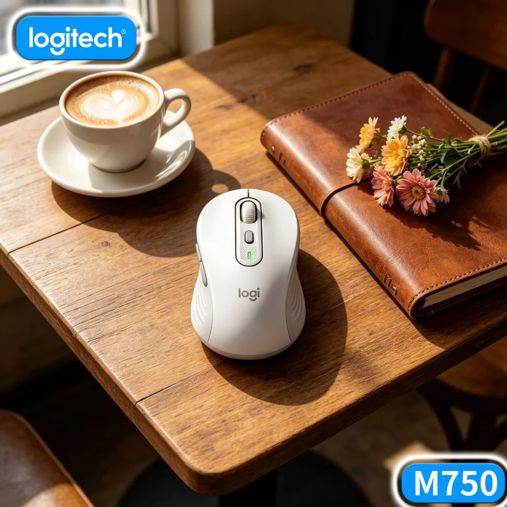 M750 Silent Logitech Home Travel Mouse Smooth Scroll Experience Adjustable DPI Setting Light Build For Business Outdoor Task
