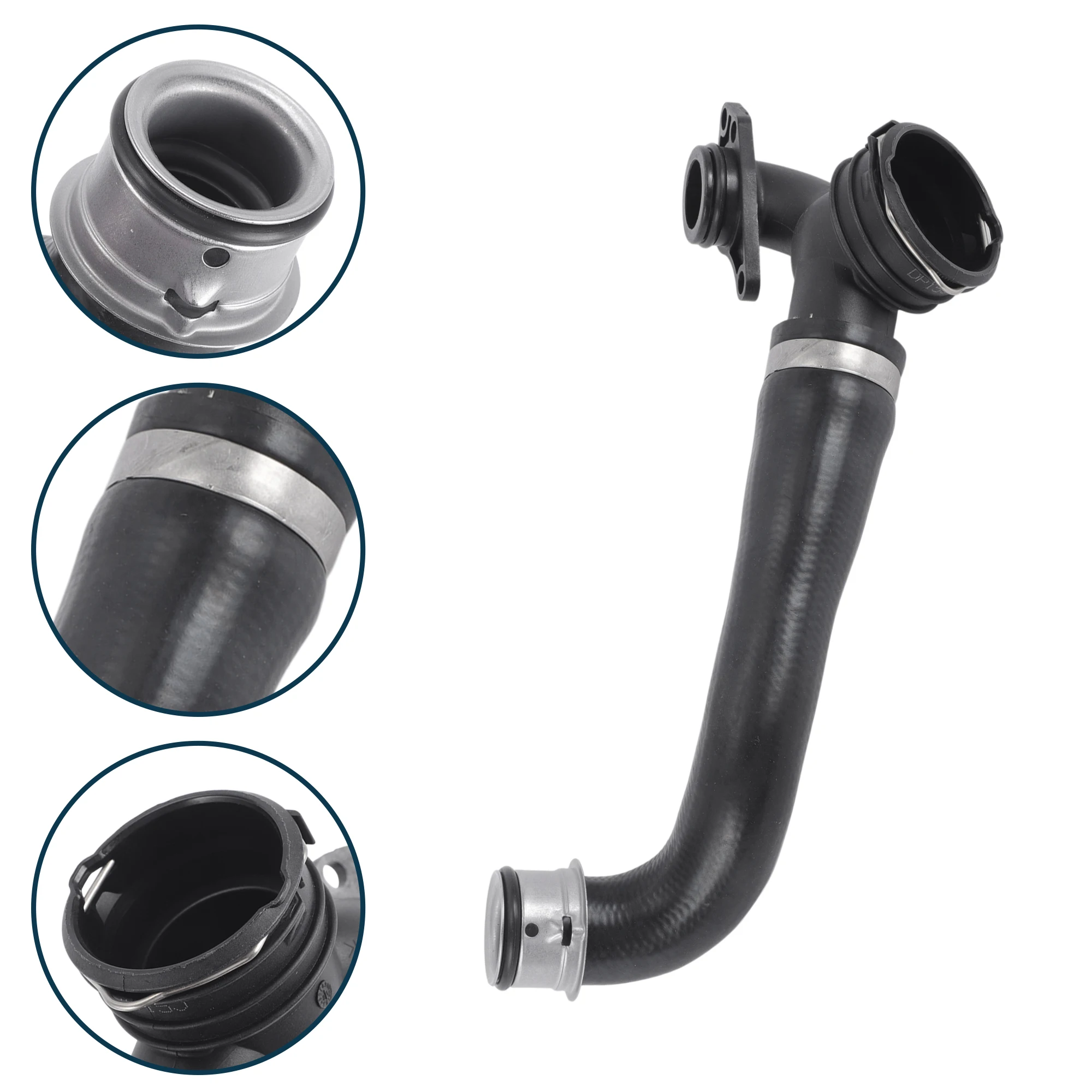 

UXCELL Шланг радиатора Шланг обогревателя No 97010623201 для Porsche Panamera 2010-2016 Резиновый верхний шланг черный 1 шт.