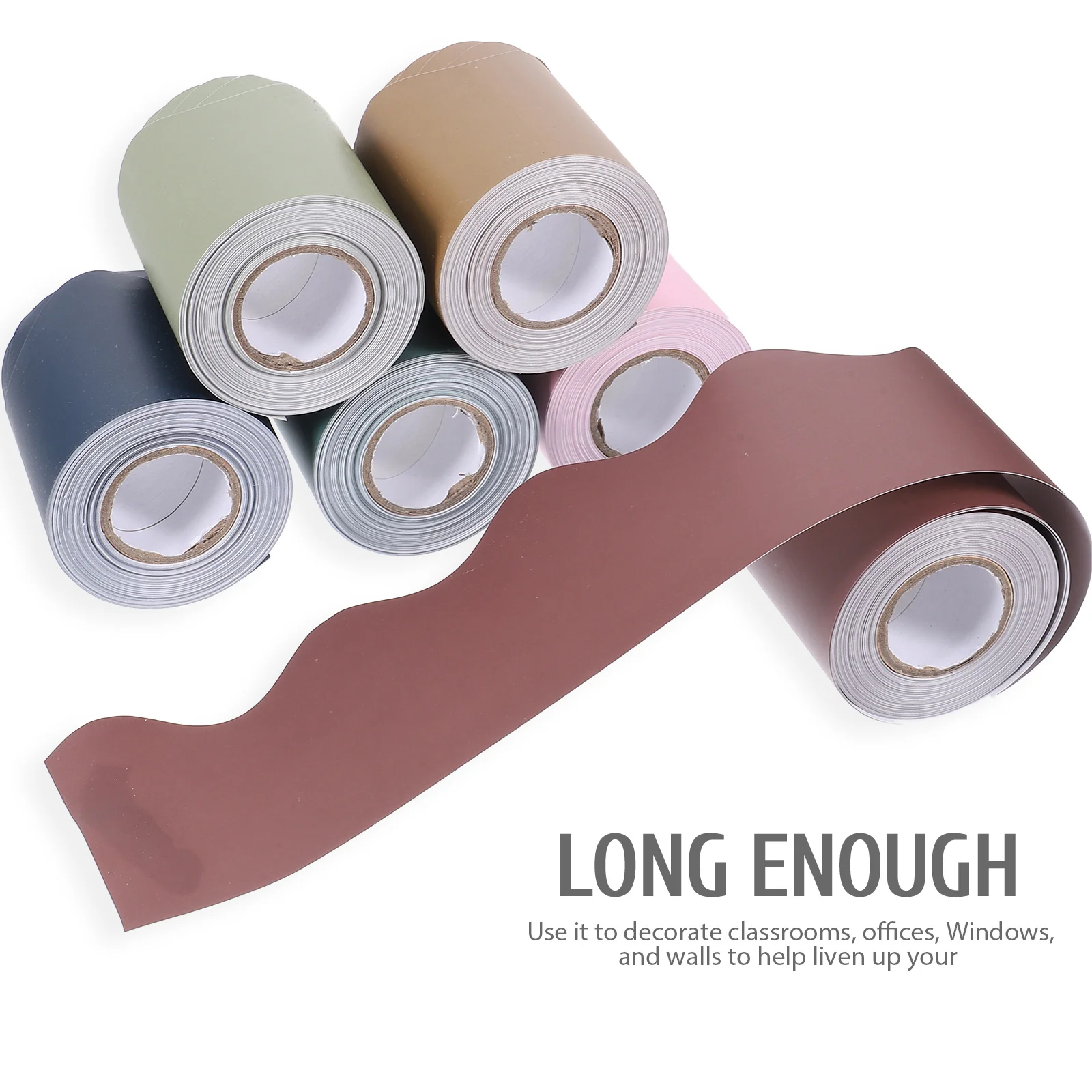 

10M Bulletin Borders Bohemian Color Classroom Border Paper Office Classroom Wall Decor Blackboard Trim Wear Resistant