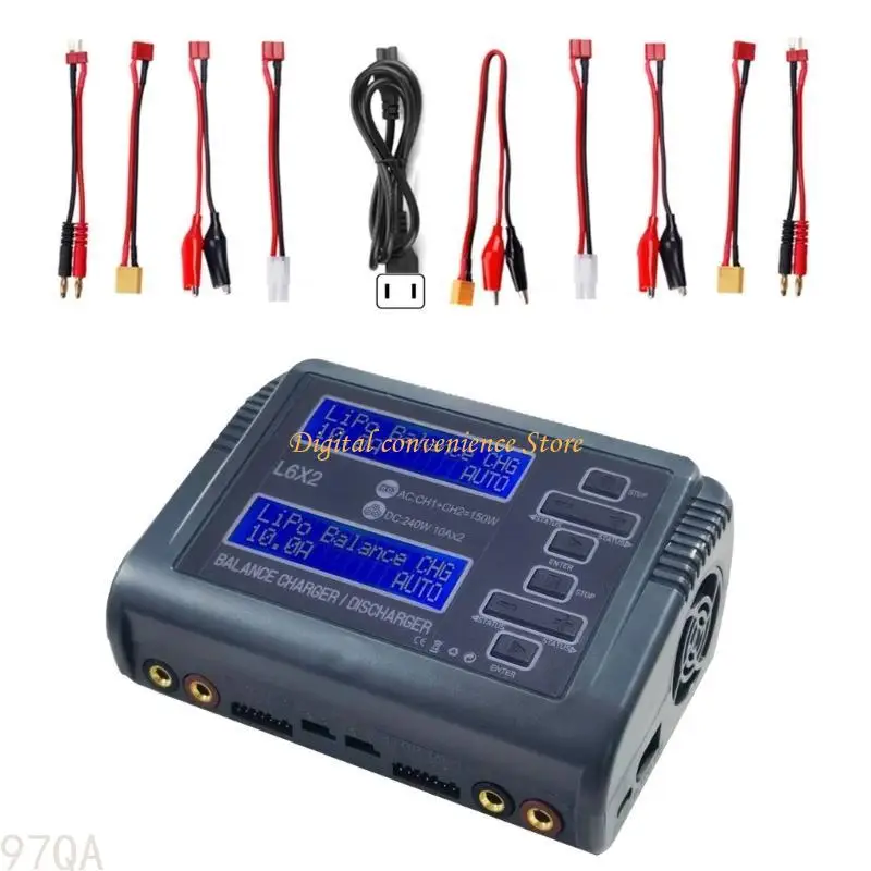 

97QA Двойной канал удаленный зарядное устройство 240W 10A для 1-6 с Lihv Ion Life