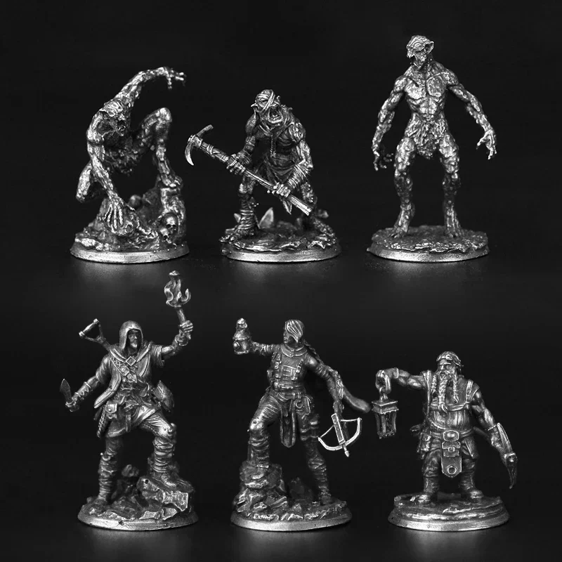 Metal Cupronickel Soldier Model Action Figures Gifts Decor Miniature Ornament Accessories Car Interior Board Game Pieces Toys