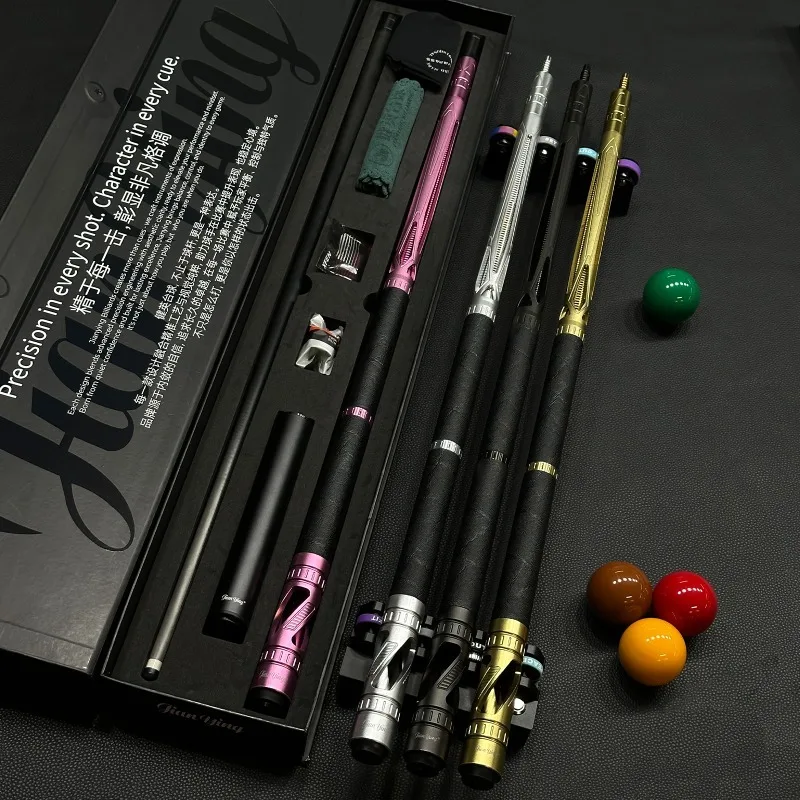 

2026 Jianying Pool Cue Set 19-21oz Carbon Fiber Shaft YFEN Premium Aluminum Billiard Cues11.8/12.5mm Tip Metal Pool Cues 58inch