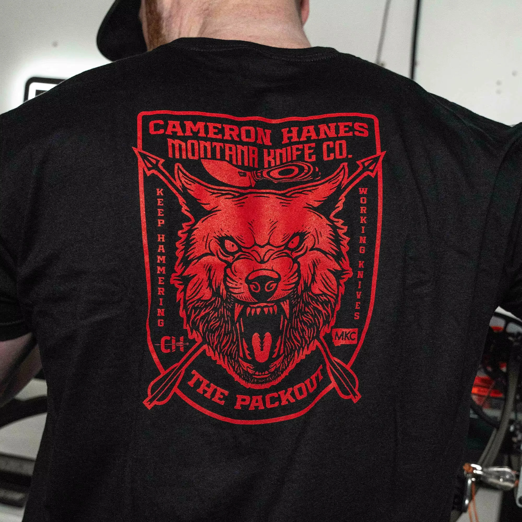 New MKC x Cam Hanes packaging T-shirt - Black tactical T-shirt, high-end and luxurious for both men and women