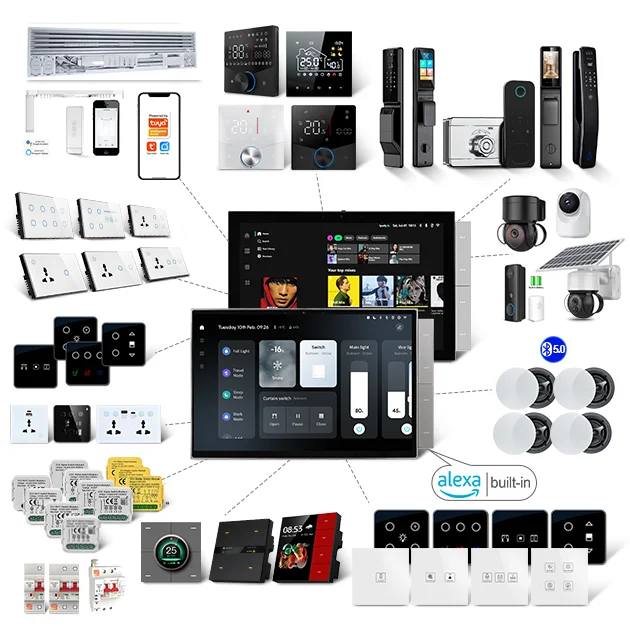 

Tuya Smart Life Control Panel T2E The Fully Upgraded Camera BLE Smart Life Home System