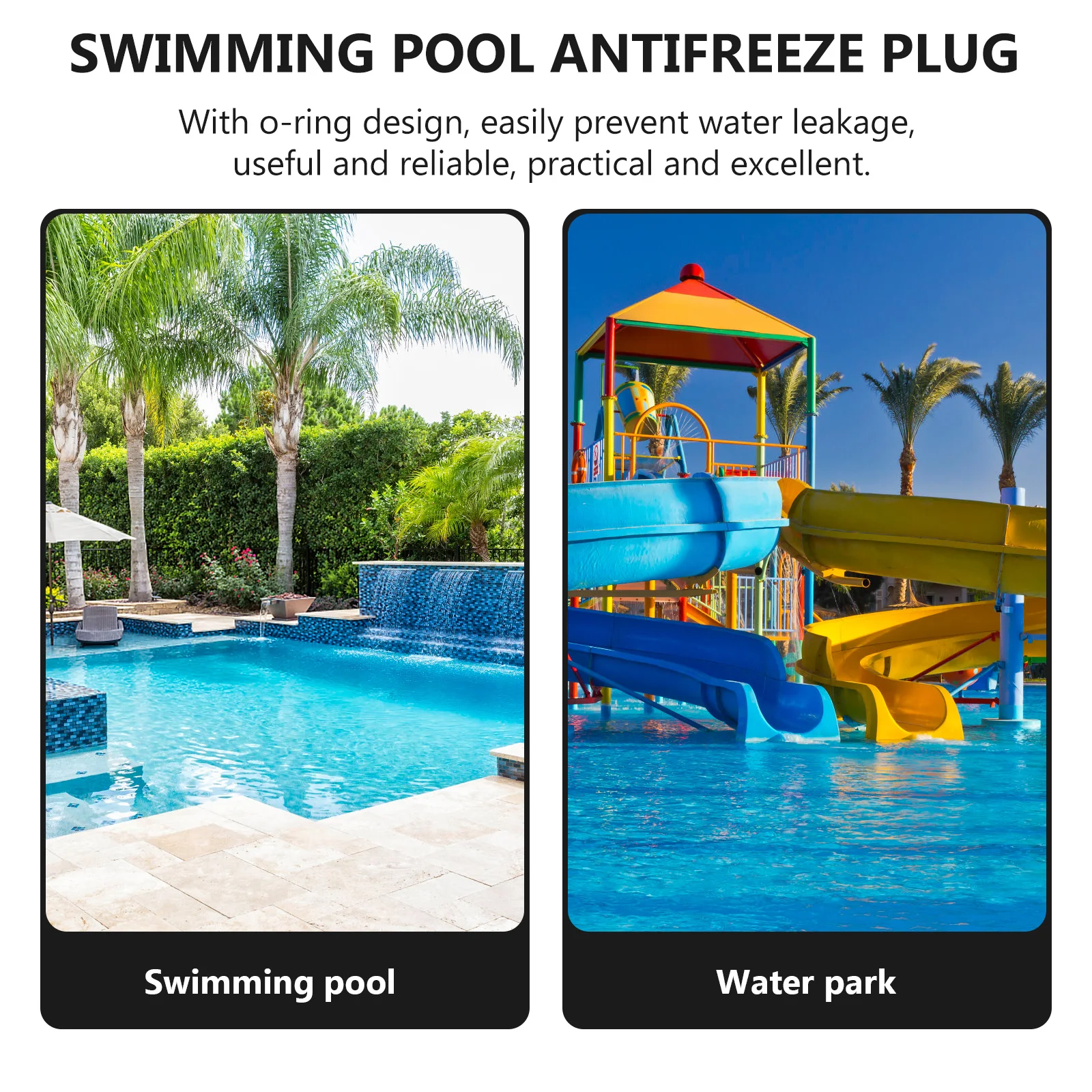 

6Pcs Excellent Performance Water Pool Anti Freeze Plug Threaded Spa Return Plug Durable Winterizing Filter Drain Plug