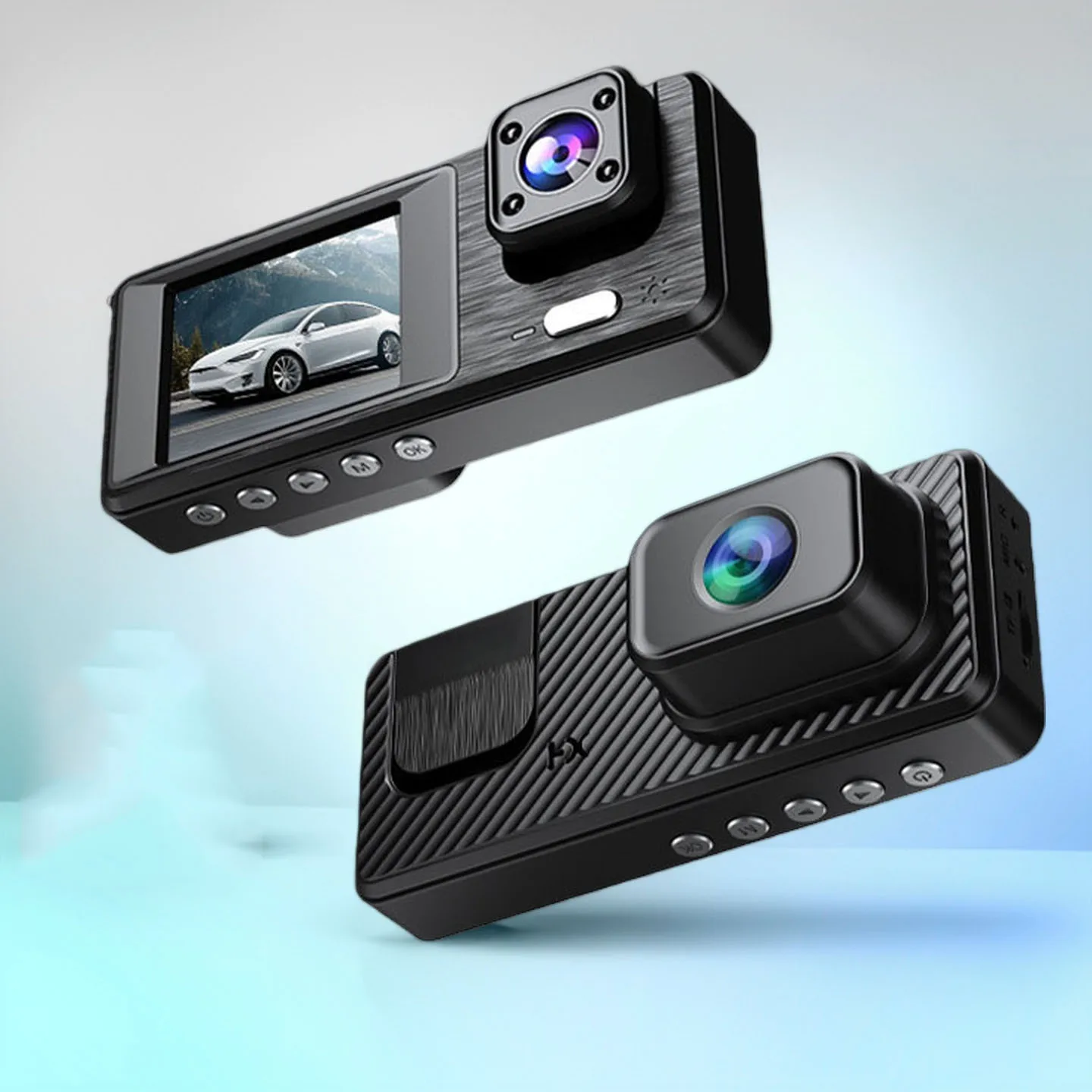 

Driving Recorder 1080P HD Car DVR Dashcam 2 Inches Screen 3 Way With Wifi 3 Lens Parking Monitoring With Night Vision Car DVR