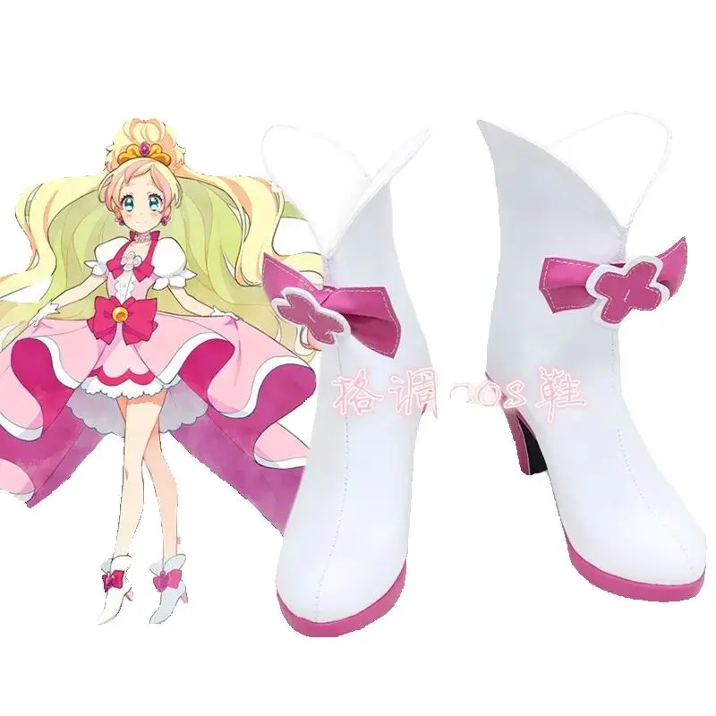 

Обувь для косплея Haruno Haruka Go! Princess Precure Pretty Cure, обувь для Хэллоуина, карнавала, вечеринки, рождественский подарок