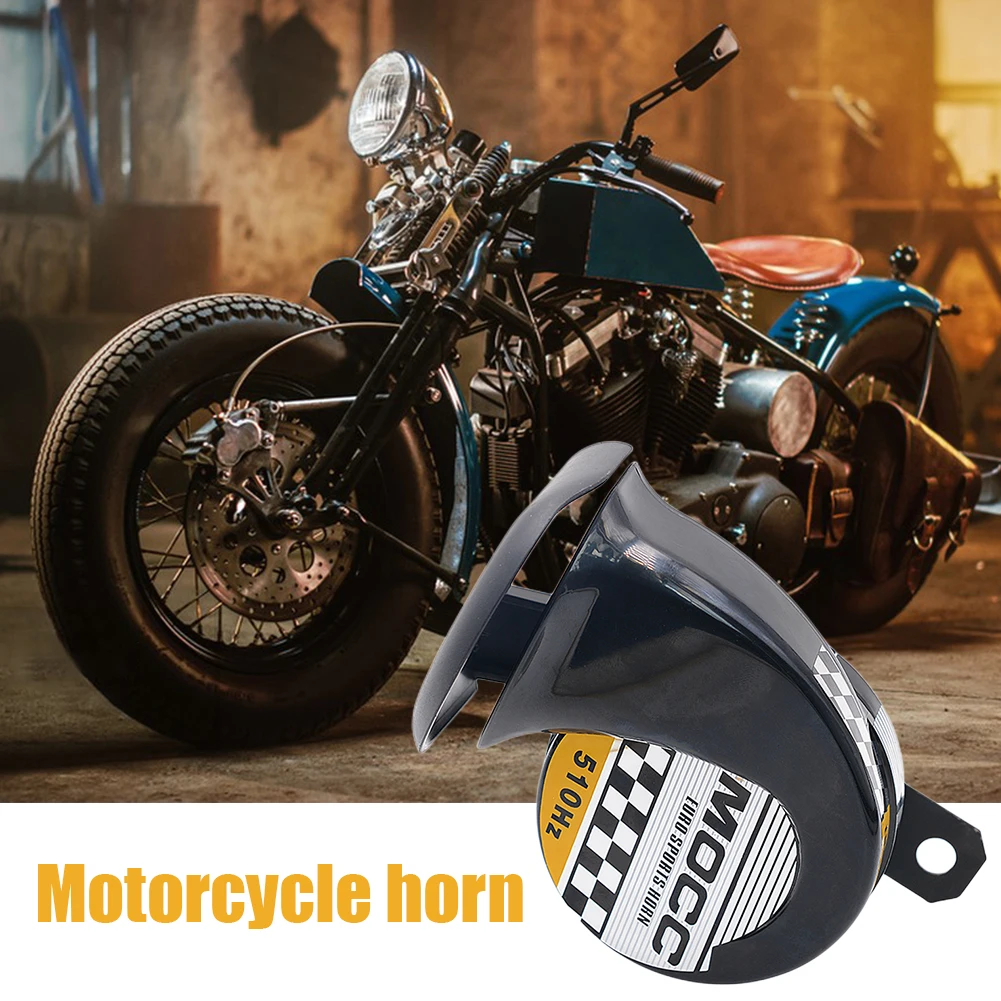12V Motorcycle Horn Waterproof Universal Motorcycel Horn 130dB 510hz Air Motorcycle Horn Single-tone for Motorbike Truck Vehicle