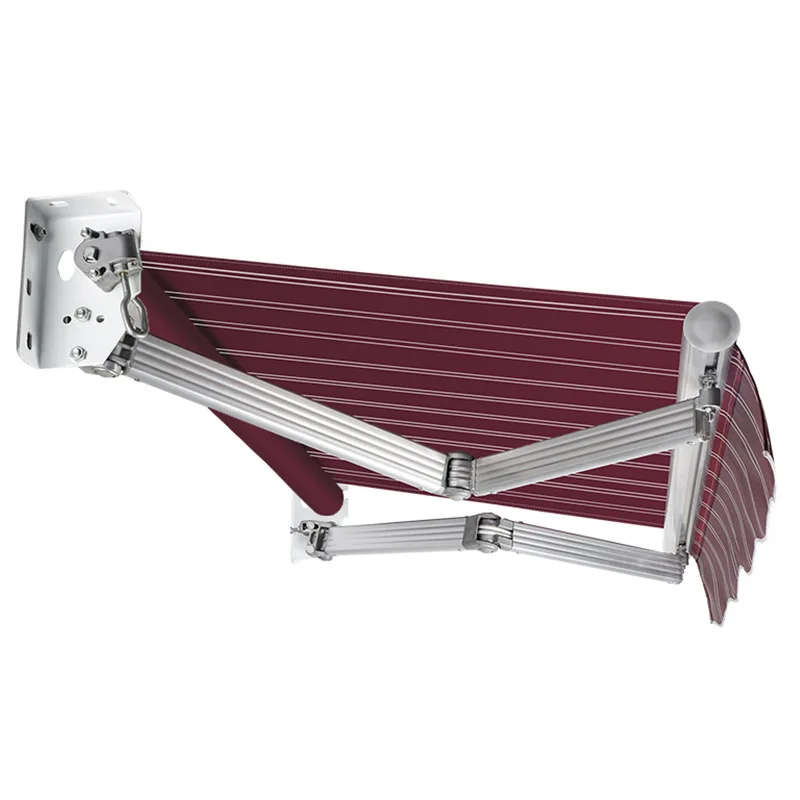 Awning Retractable canopy Outdoor eaves Aluminum alloy rainproof hand crank retractable awning Balcony Wind-resistant courtyard