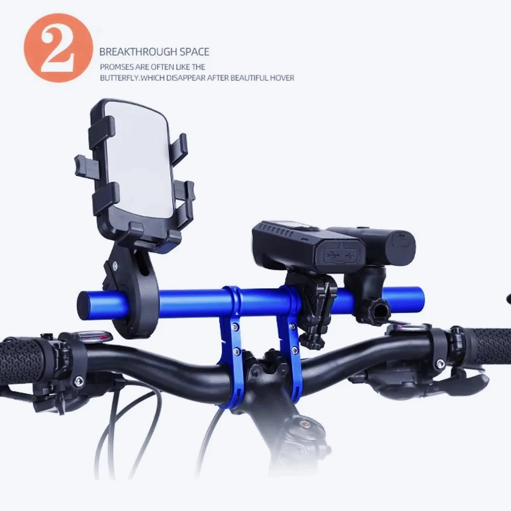 

ZV-10cm/20cm/30cm Motorcyble Handlebar Extended Bracket Headlight Mount Bar Stand Bike Bicycle Parts Mobile Phone Holder Support
