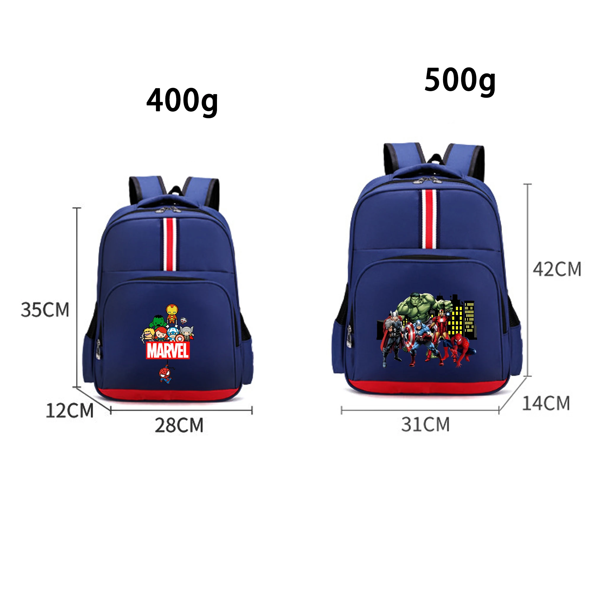 Disney Marvel Heroes Avengers School Bag Movie Cartoon Print Kids Student Supplies Backpack Child Storage Knapsack Birthday Gift