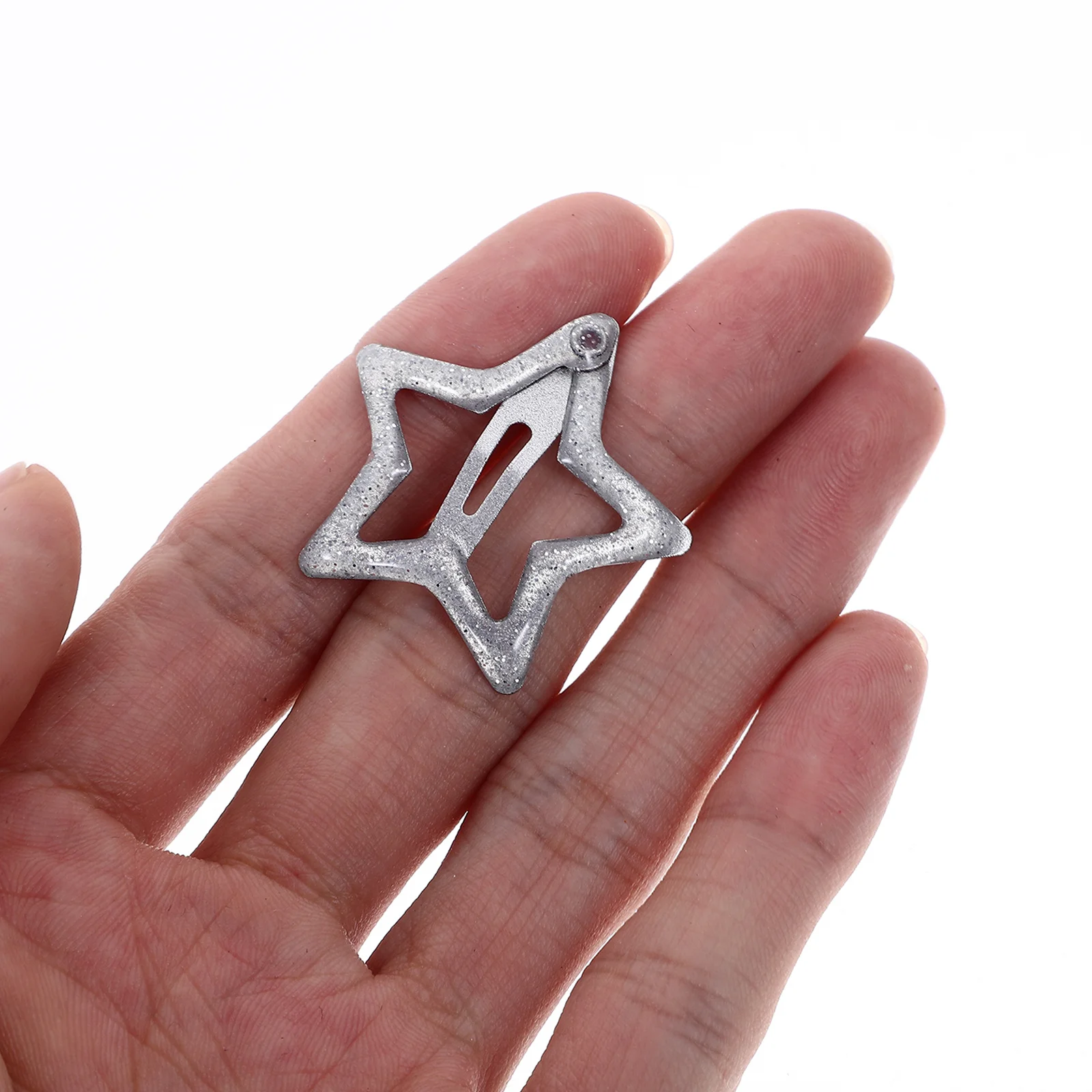 

10Pcs Star Hair Clips Small Metal Snap Hairpins Durable Hair Accessories for Women Party Wedding Star Clips