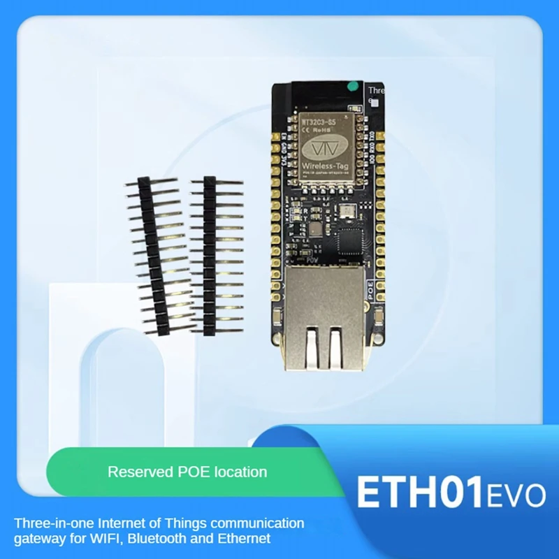 ETH01-EVO ESP32-C3 Wifi Bluetooth Development Board Ethernet 3 In 1 Iot Gateway Communication Gateway With POE Module