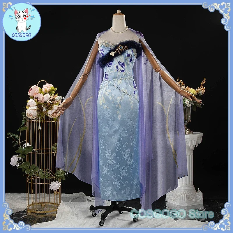 COSGOGO [Customized] Umamusume: Pretty Derby Verxina Azure Crowned Cosplay Costume Game Anime Party Uniform Hallowen Play Role C