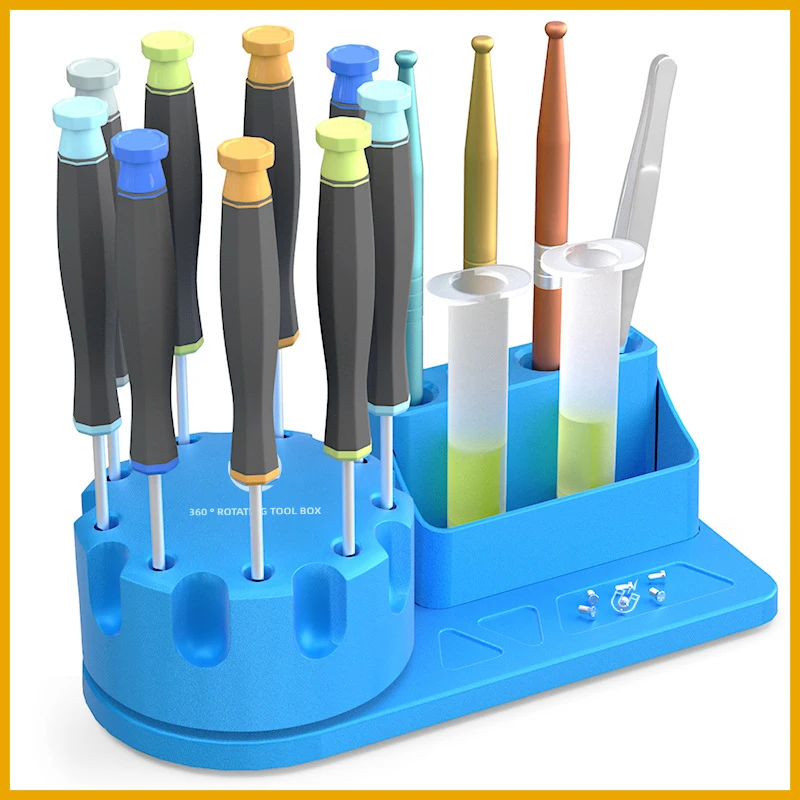 Multifunction Storage Box RELIFE RL-001G Container Reck For Mobile Phone Repair Electronic Component Screwdriver Tweezers Wick