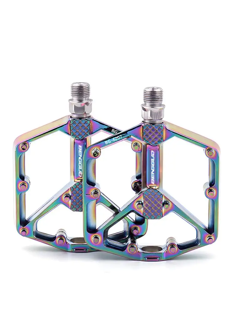AliExpress NONE Double DU Bearing Bicycle Ultralight Pedal Aluminum Alloy Bike Flat Pedal Waterproof Cycling Platform Pedal MTB Bike Accessories