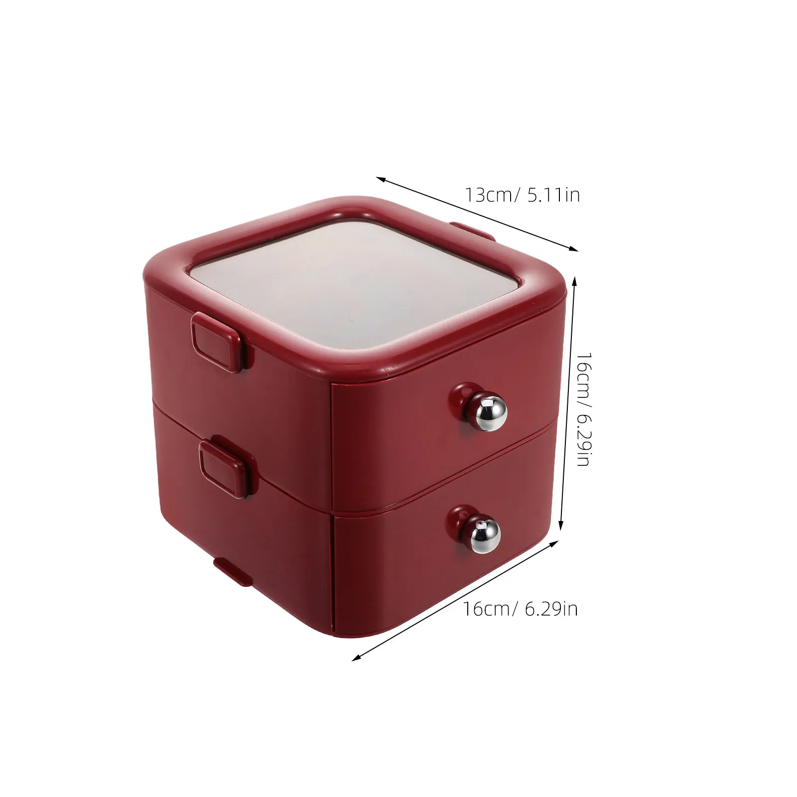 

2 Piece Press on Nail Display Organizer Box Durable Storage Case for False Nails Nail Art Jewelry Portable Jewelry Box