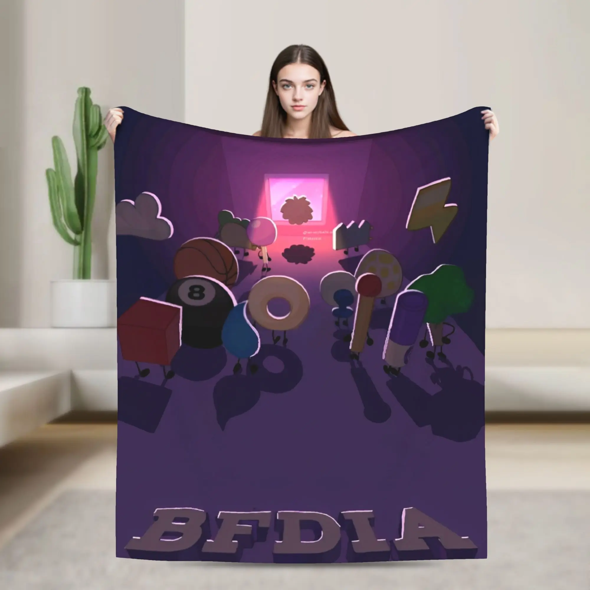 

BFDI Inanimate Insanity All Characters Blankets Quality Warm Throw Blanket Winter Travel Outdoor Aesthetic Bedspread