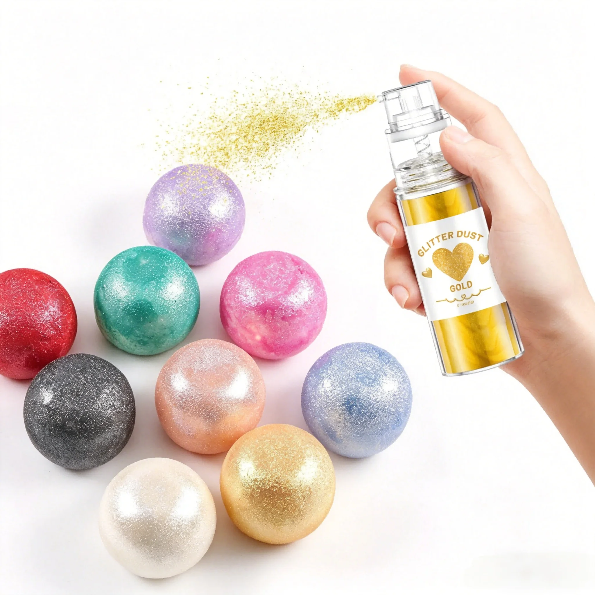 Multicolored Glitter Spray-Shiny Craft Dust for Wedding,Birthday,And Mother's Day Decorations-an Elegant Gift for Party Decor - view 5