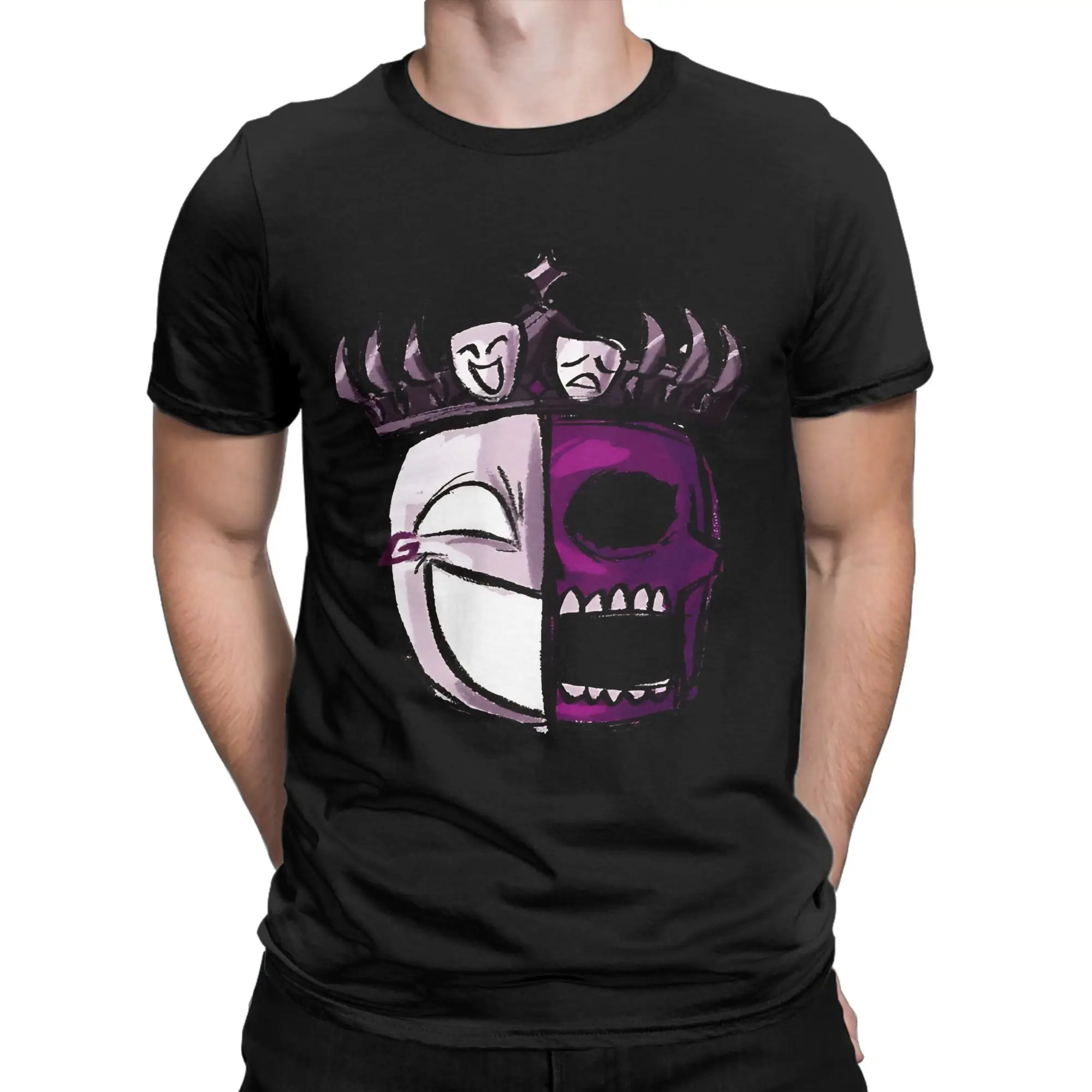 Noli  Forsaken T Shirts Men's  Cotton Vintage T-Shirt Round Neck  Tees Short Sleeve Tops Printed