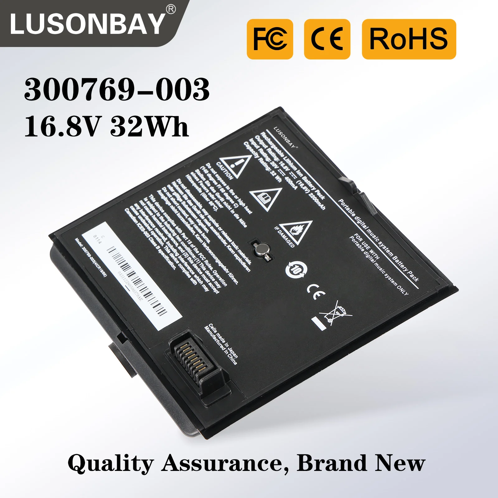 LUSONBAY 300769-003 300769-001 Replacement Battery For BOSE SoundDock SoundLink Air Mini I Bluetooth Speaker 300770-001 2200mAh