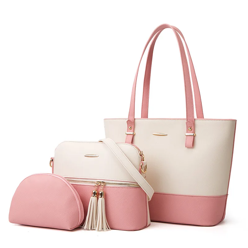New Mother Child Bag Three Piece Set Single Shoulder Diagonal Crossbody Handheld Women's Makeup bag wallet luxury designer bags view 4