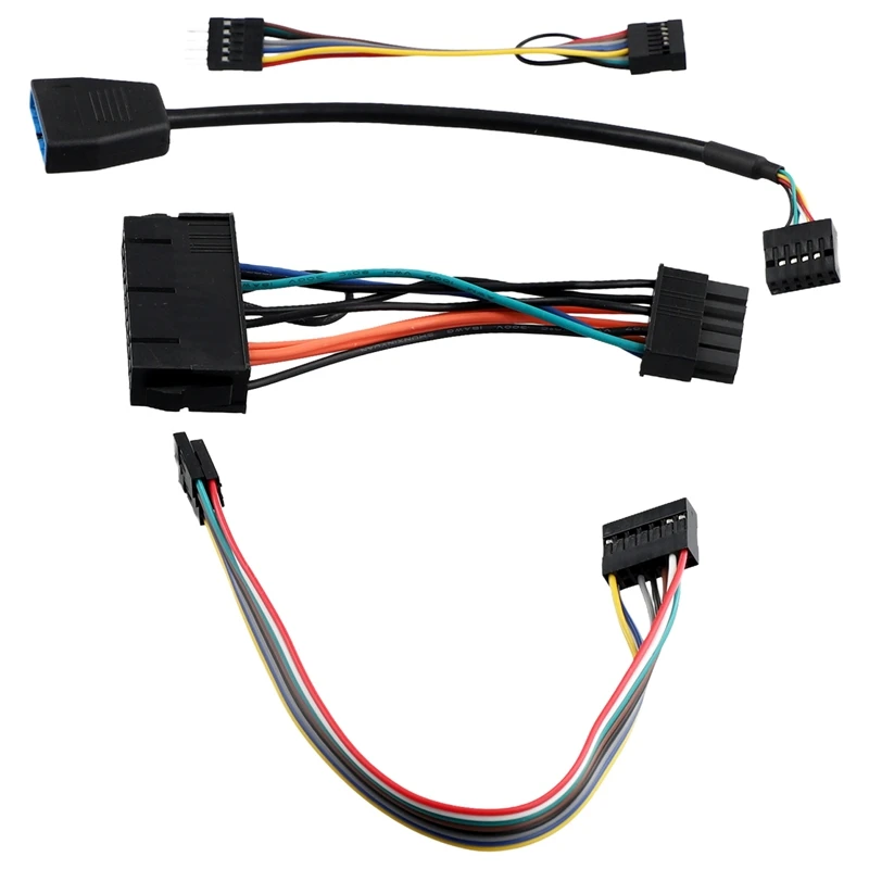 4Pc/Set Switch Cable USB Cable Audio Cable PSU ATX Cable For Lenovo Motherboard M900 To Ordinary Chassis Dedicated