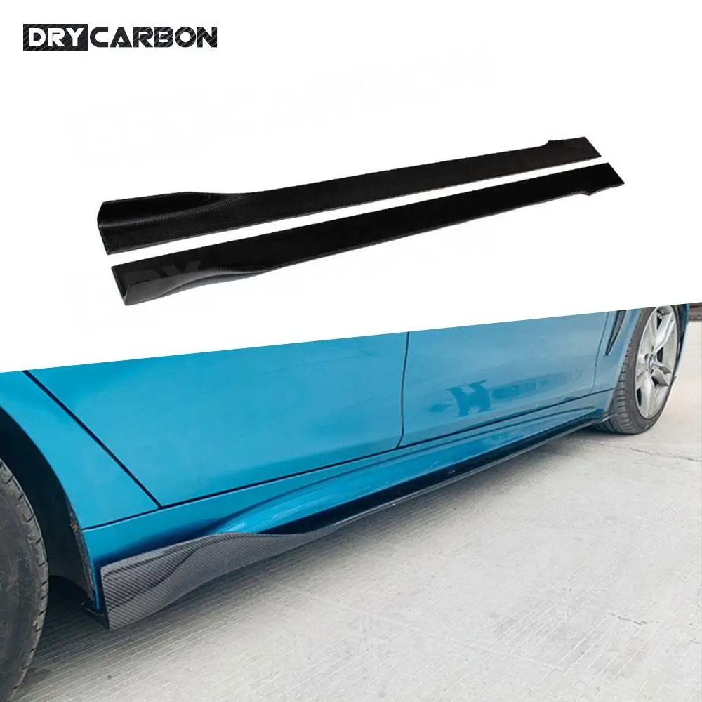 

Боковые юбки из углеродного волокна, рокерная панель, разделитель губ для BMW 2 серии F87 M2 Coupe, 2-дверные, 2016-2021, юбки бампера для боковых дверей