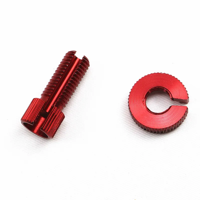 Red Motorbike Motorcycle M10 Clutch Lever Cable Adjuster Kit Bolt Lock Nut GSXR