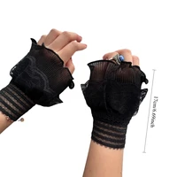 1 Pair Lace False Sleeves Women's Sweet Lace Mesh Bell Sleeves Wrist Sleeve Mountaineering Gloves Fashion Accessories 6