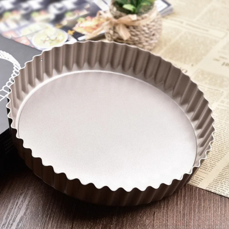 Wave Shaped Edge Round Plate Creative Cake Molds 5/8/10 Inch Moulds Carbon Steel Non Stick Cake Baking Trays Easy To Clean 2pcs