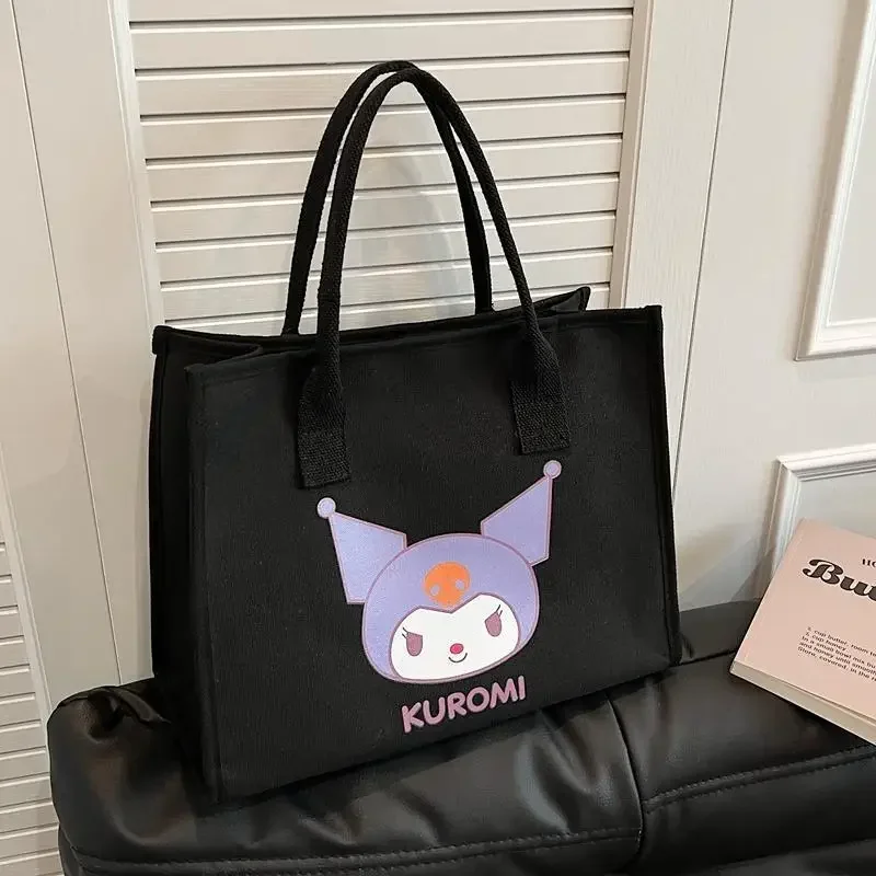 

Sanrio hello kitty new handbag women's shoulder bag kuromi fashion shopping storage bag tote