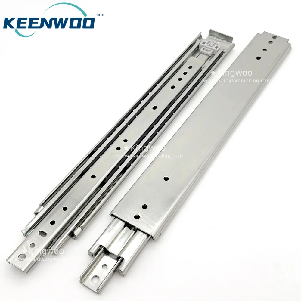 1000 mm in Stock 76 mm Wide Full Extension Drawer Rail, 220 kg Heavy Duty Telescopic Channel Slide for RV and Machine Toolbox