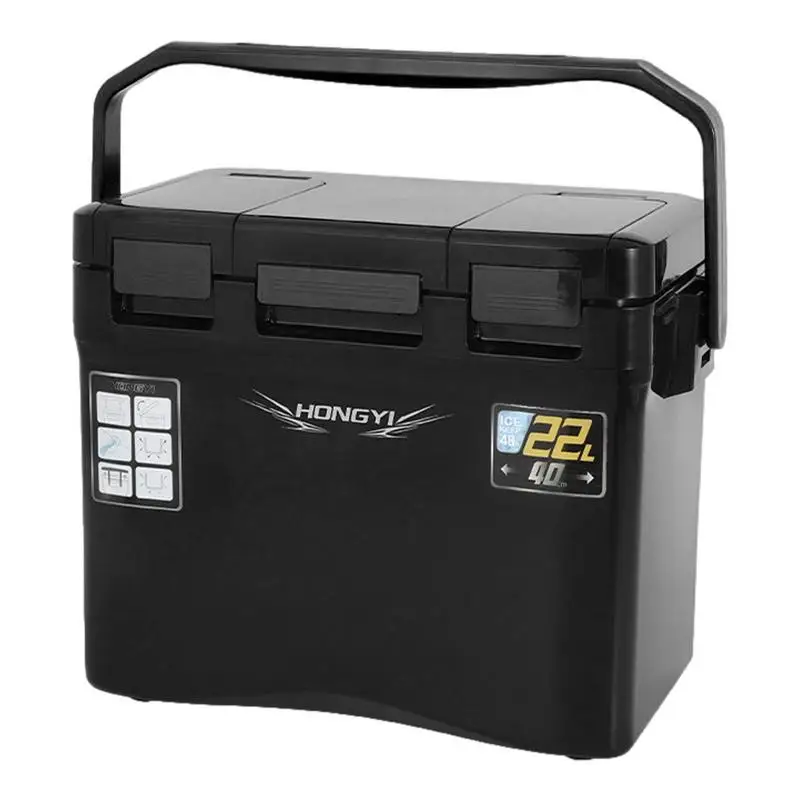 

22L Fishing Cooler Box Outdoor 48 Hours Cooling Insulated Case Tackle Box EPS Foam Inner Portable Light Weight Sea