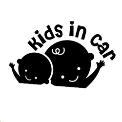 Cute Cartoon Stickers Kids In Car High Quality Stickers Waterproof and Sunscreen Cover Scratches PVC 19*12cm