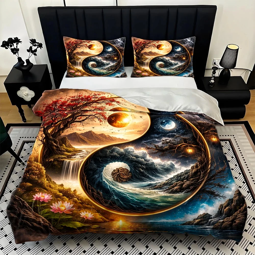 طقم غطاء لحاف ثلاثي القطع بتصم - مراجعة Home Decor Zen Style وسعره