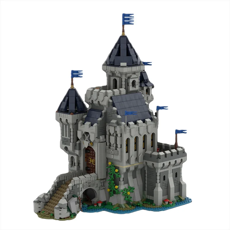 

MOC Medieval Black Knight Castle 31120 Alternate Building Block Kit Architecture City Street House Brick Model DIY Kid Toy Gift