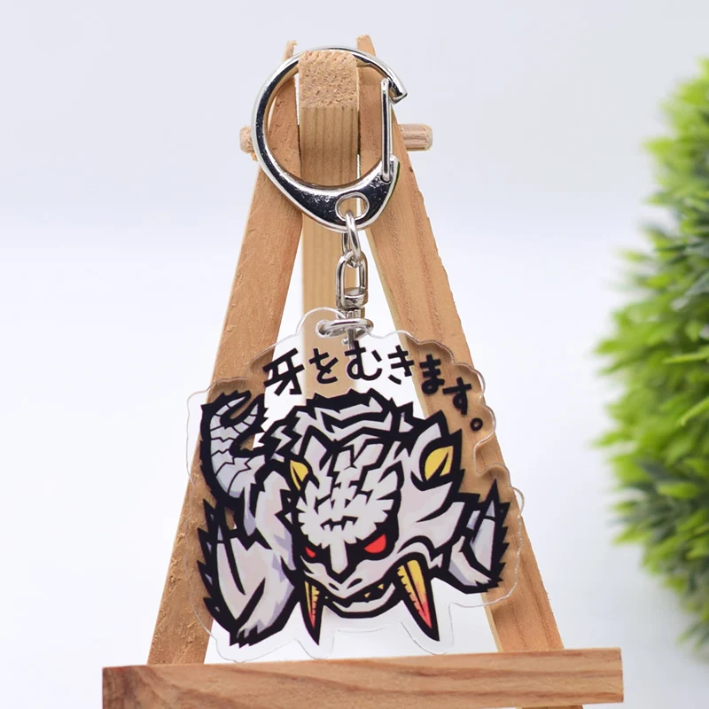 Chibi Monster Keychain 20 Styles Arcylic Cartoon Figures Keyrings Kawaii Key Chain Accessories