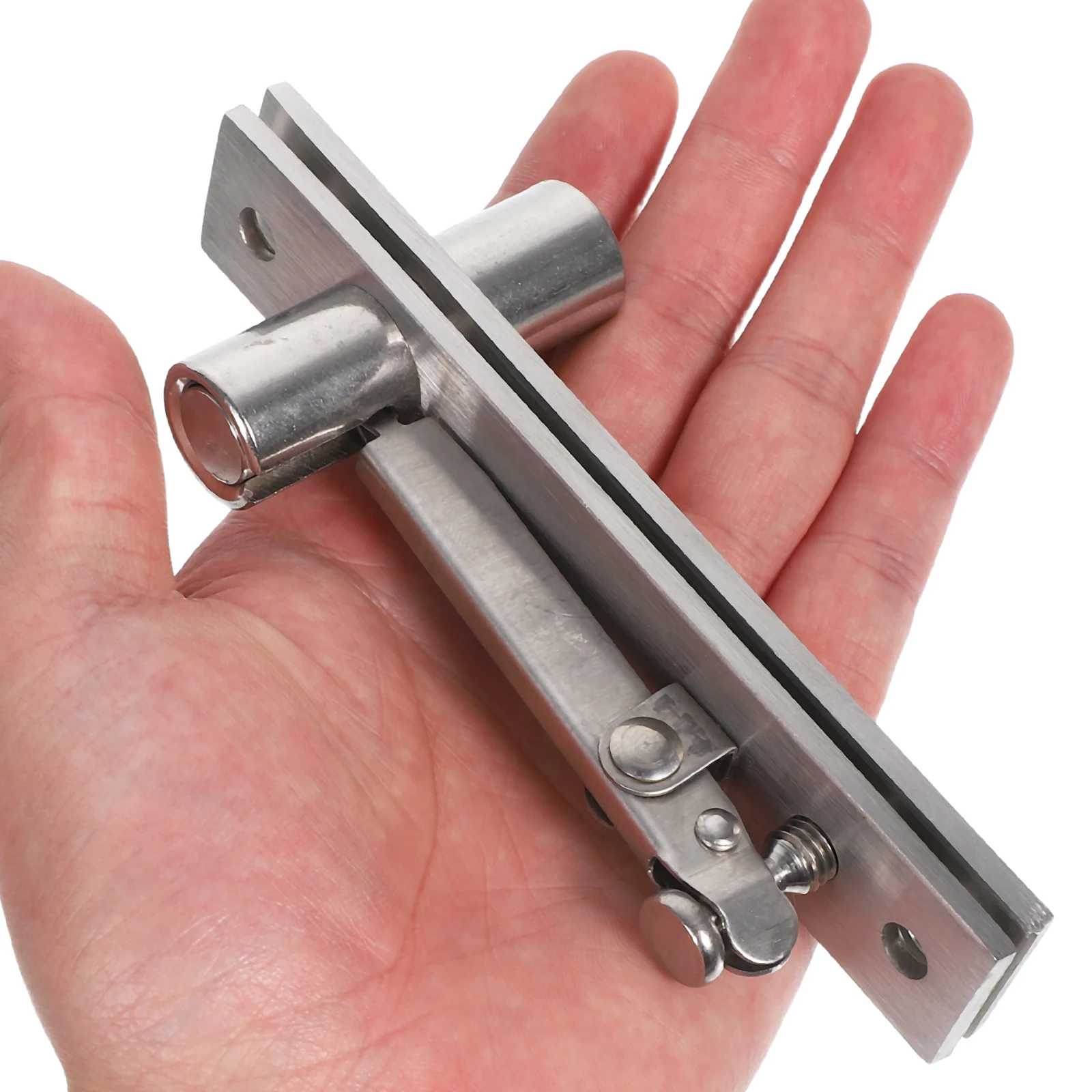 

2Pcs Stainless Steel Double Door Hinges Heavy Duty Self Closing 360 Degree Rotating Hidden Pivot Hardware for Kitchen Bathroom