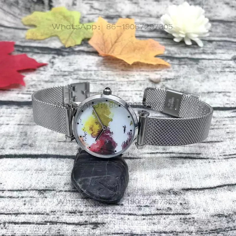 Original design Chinese ethnic Fengshan ink painting art fresh niche watch female student gift lettering customization